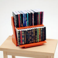 Dollhouse Miniature Classic Novel Model Bookcase with 35 Books