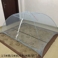 Foldable Pop-Up Mosquito Net Tent for Single Beds and Outdoor Use