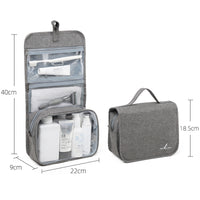 Travel Hanging Toiletry Bag Foldable Large Capacity Transparent Waterproof Wash Bag for Men and Women