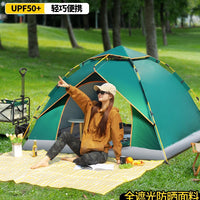 Automatic Pop-Up Camping Tent for Outdoor Picnic and Overnight Stays, Waterproof and Sun-Protected