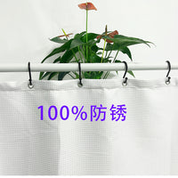 S-Shaped Metal Hooks for Curtains and Wardrobe Organization, Rust-Resistant, No-Drill Installation