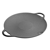 Cast Iron Threaded Grill Pan Korean BBQ Plate Outdoor Non-stick Frying Pan Teppanyaki Grill