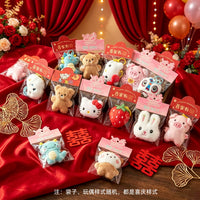 Mini Plush Doll Keychain Party Favors for Weddings & Birthdays, Student Rewards