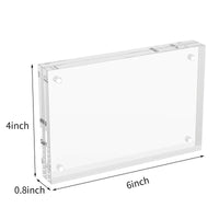 Acrylic Magnetic Photo Frame Double-Sided Display for 4x6, 5x7, 8x10 Inch Photos