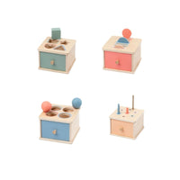Montessori Wooden Geometric Shape Matching Toy for Toddlers 0-3 Years