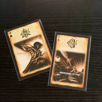Three Kingdoms Card Sleeves, Transparent Glossy Flat Mouth Protective Sleeves for Wide & Narrow Board Game Cards