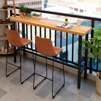 Outdoor American Style Solid Wood Bar Table Set for Balcony Patio