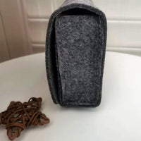 Felt Digital Storage Bag Travel Charger Cable Earphone Power Bank Organizer Pouch