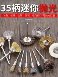 Rotary Tool Wire Brush Set for Polishing, Rust Removal, and Cleaning Wood, Metal, and Carvings