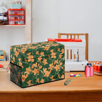 Sewing Machine Dust Cover with Tulip Print and Side Mesh