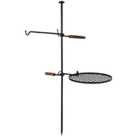 Outdoor Camping Foldable Cast Iron Fire Pit BBQ Grill