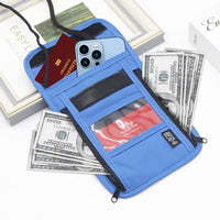 RFID Blocking Passport Holder Neck Pouch for Travel