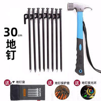 Heavy-Duty Outdoor Camping Tent Stakes with Reflective Rope