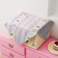 Korean Style Cherry Bowknot Dust Cover for Microwave & Coffee Machine, Small Square Cloth
