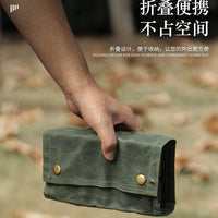 Portable Camping Spice Bottle Storage Bag with Optional Glass Jars for Picnic BBQ