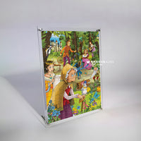 Clear Acrylic Jigsaw Puzzle Frame for 1000 Pieces, Dustproof Display Stand