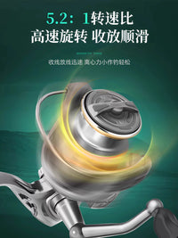 Mini Golf Spinning Reel All-Metal Spool Lure Fishing Wheel for Long Casting
