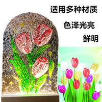 DIY Waterproof Stained Glass Paint Set for Creative Decoration and Art Projects