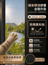 Stainless Steel Mosquito Screen Mesh for Windows, Self-Adhesive, Anti-Cat Scratch, Anti-Mouse Bite, DIY Installation