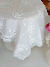 French Pastoral Embroidered Cotton Dust Cover for Microwave Printer Projector