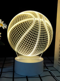 Sports Ball 3D Illusion LED Night Light for Bedroom Decor and Gifts