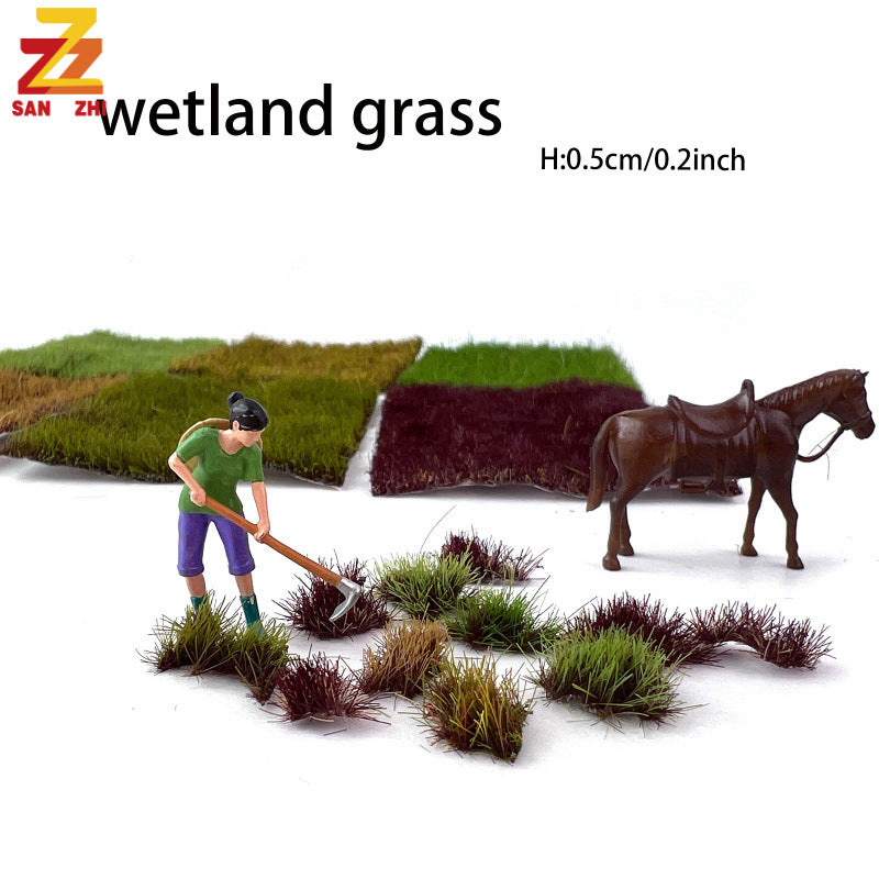 Irregular Terrain Grass Tufts for Dioramas and Miniature Models