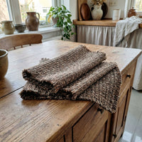 Handwoven Natural Wabi-Sabi Placemat for Dining Table Decor