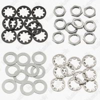Musiclily Electric Guitar Bass Potentiometer Hex Nuts and Washers for 8/9mm Pots