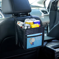 Car Seat Back Foldable Trash Can and Storage Bag