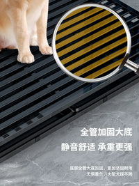 Large Indoor Dog Crate with Toilet Separation for Golden Retriever, Border Collie, Labrador