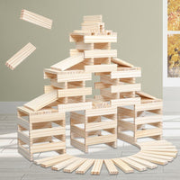 Archimedes Wooden Building Blocks Set for Kids, Educational Construction Toy