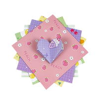 Double-Sided Printed Origami Paper for Kids' DIY Crafts - Cartoon Patterns, 60 Sheets