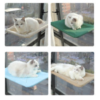 All-Season Suction Cup Cat Hammock - Washable Window Perch for Sunbathing
