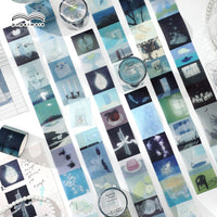 PaperMore "Mist and Long Wind" PET Glitter Washi Tape for DIY Scrapbooking and Decoration
