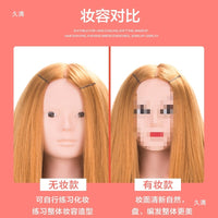 Mannequin Head for Hair Styling Practice with Human Hair