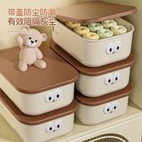 Cute Cartoon Storage Box with Lid for Snacks, Toys, and Home Organization