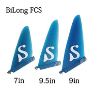 Fiberglass Surfboard Center Fin for Longboard - US Box, 7-9.5 inch