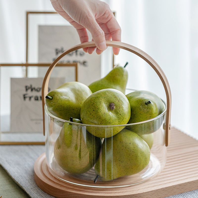 Realistic Weighted Artificial Pear for Food Photography & Decor