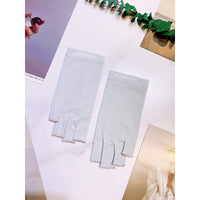 UV Protection Half-Finger Ice Silk Driving Gloves for Women
