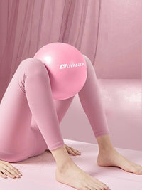 25cm Pilates Yoga Ball with Straw, Balance Fitness Gymnastics Ball for Kids and Pregnant Women