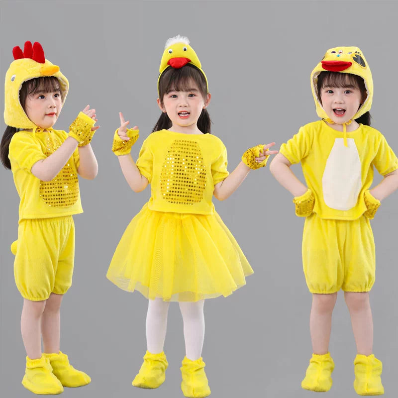 Kids' Yellow Duck/Chick Performance Costume