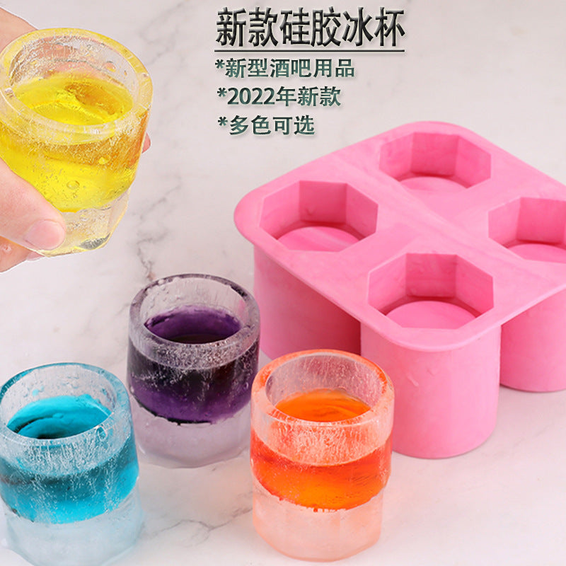 Silicone Ice Cube Mold for Ice Glasses, Creative Barware Ice Maker for Home Use