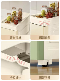 Bathroom Slim Storage Cabinet with Wheels for Toilet Side or Sink Gap