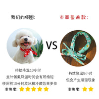 Pet Cooling Collar Bandana for Dogs and Cats, Anti-Heatstroke Neck Wrap