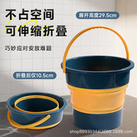 High-Temperature Resistant Portable Foldable Bucket for Fishing, Travel, Home, Car, and Outdoor Use
