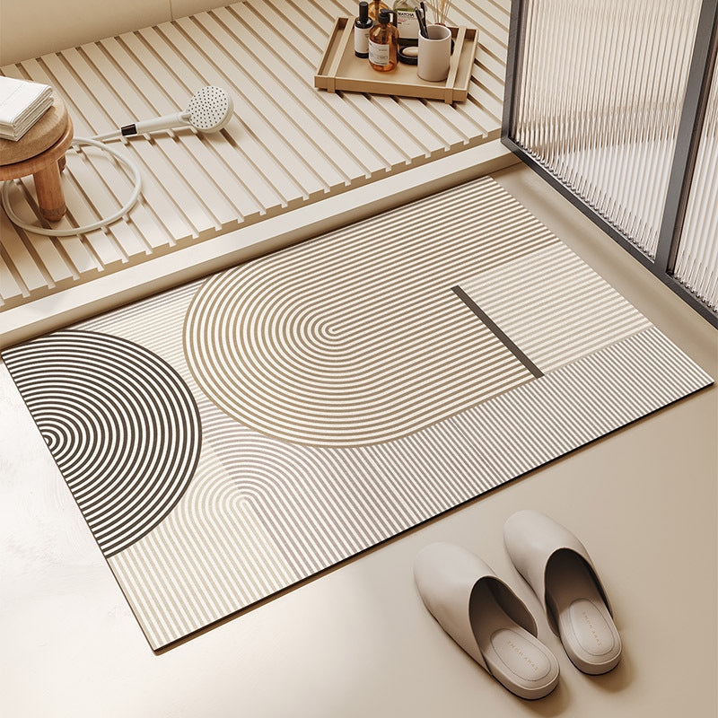 Diatomaceous Earth Absorbent Bathroom Mat Quick Dry Non-Slip Entrance Rug