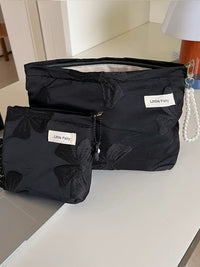 Portable Large Capacity Travel Cosmetic Bag with Zipper for Women