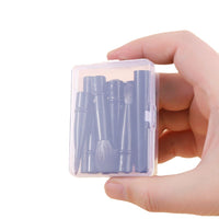 Portable Mini Makeup Brush Set for Eyes, Nose, and Lips - Replaceable Heads