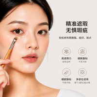 Precision Flat Concealer Brush Set for Blemishes and Tear Troughs