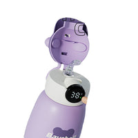 Kids' 316 Stainless Steel Insulated Straw Bottle with Temperature Display, 450ml